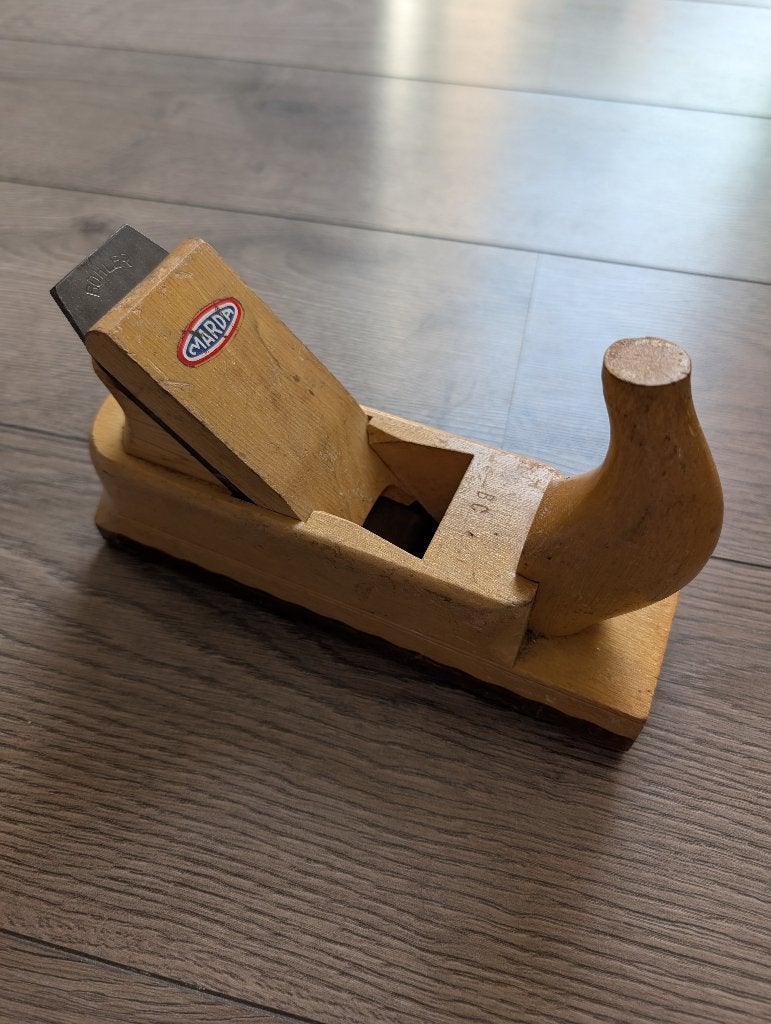 Marda blokschaaf houtbewerking antiek brocant vintage, Ophalen of Verzenden, Gebruikt, Overige typen, Overige merken