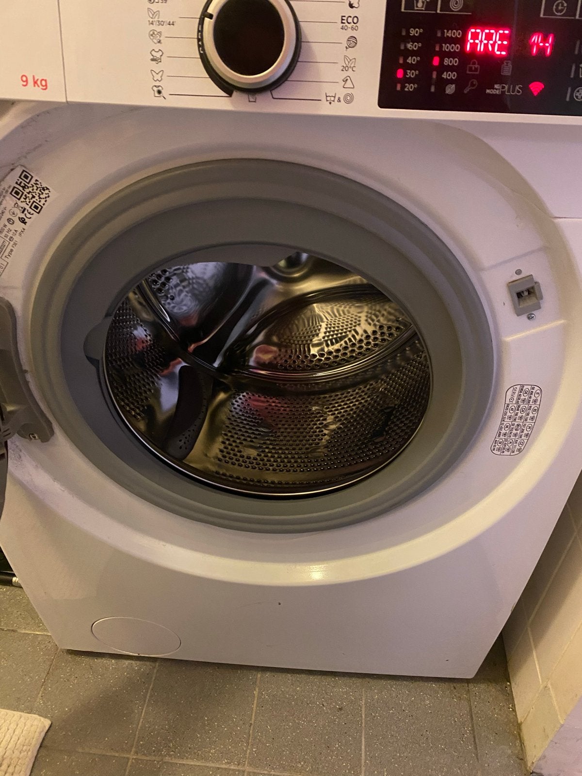 Hoover H-WASH 500 Wasmachine 9 kg, Ophalen, 1200 tot 1600 toeren, 8 tot 10 kg, Zo goed als nieuw