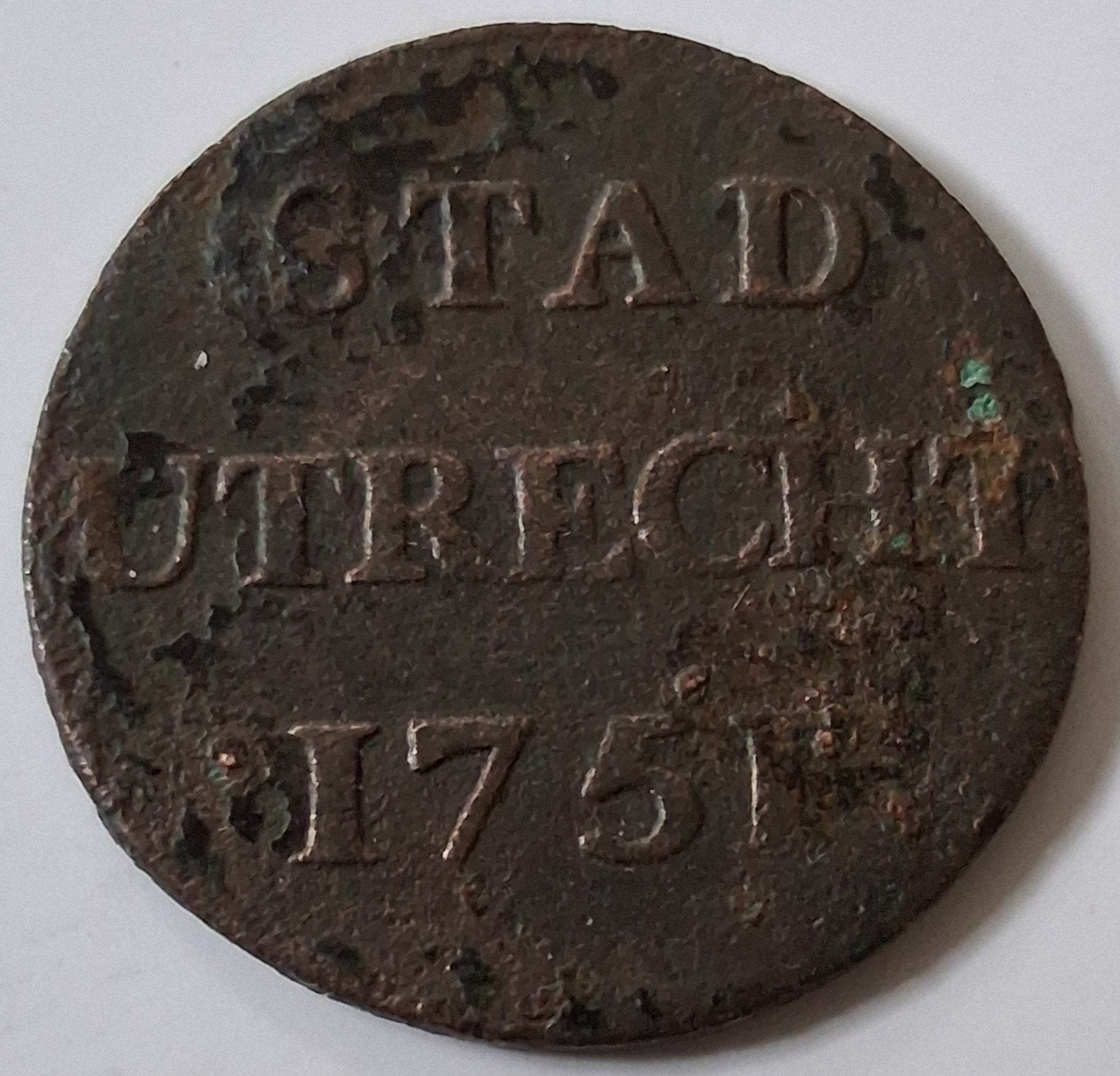 Duitje   1751   Stad    Utrecht, Ophalen of Verzenden, Vóór koninkrijk, Overige waardes