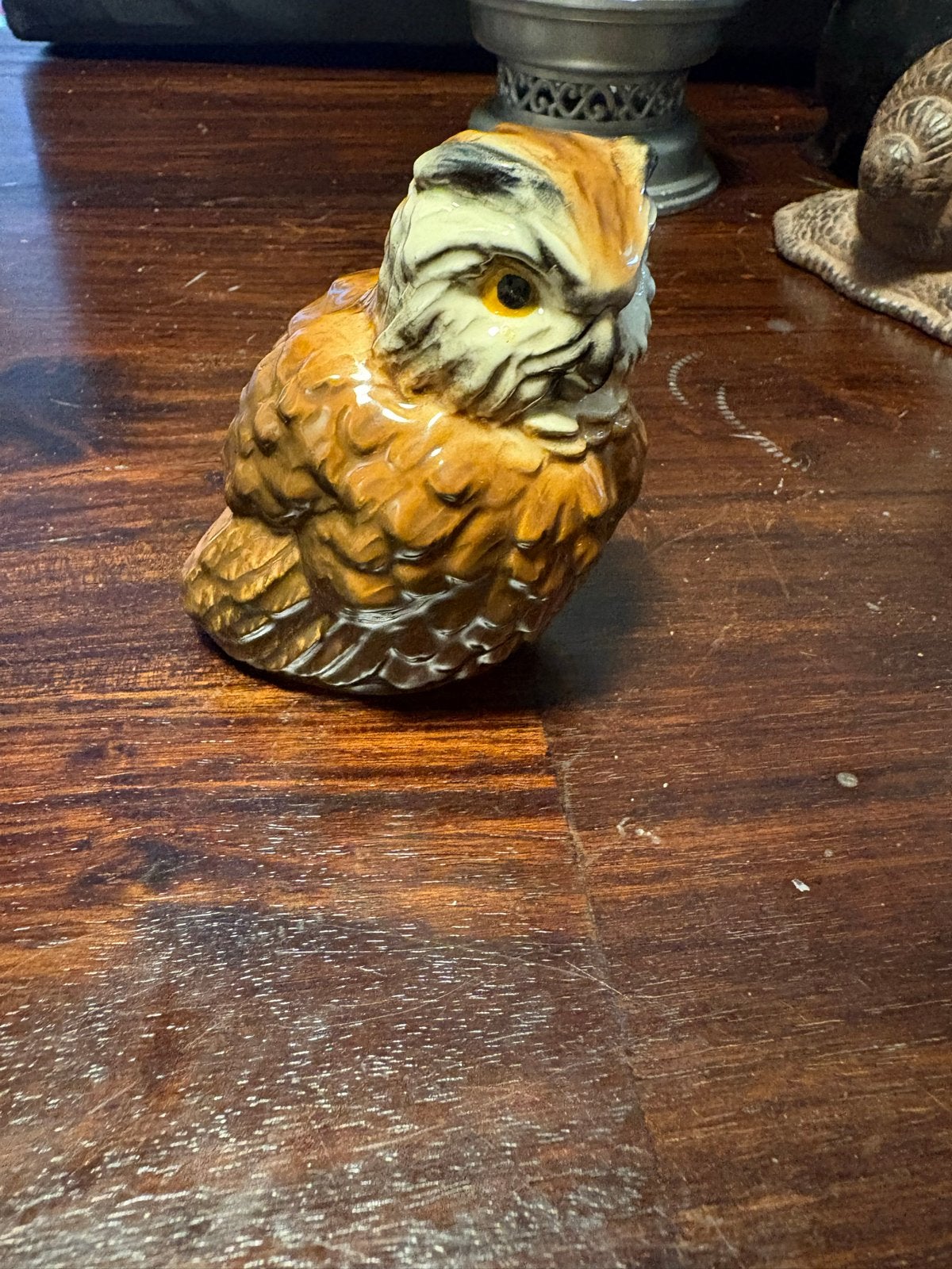 Goebel Uil Beeldje - Vintage Keramiek Decoratie, Ophalen of Verzenden, Gebruikt, Dier