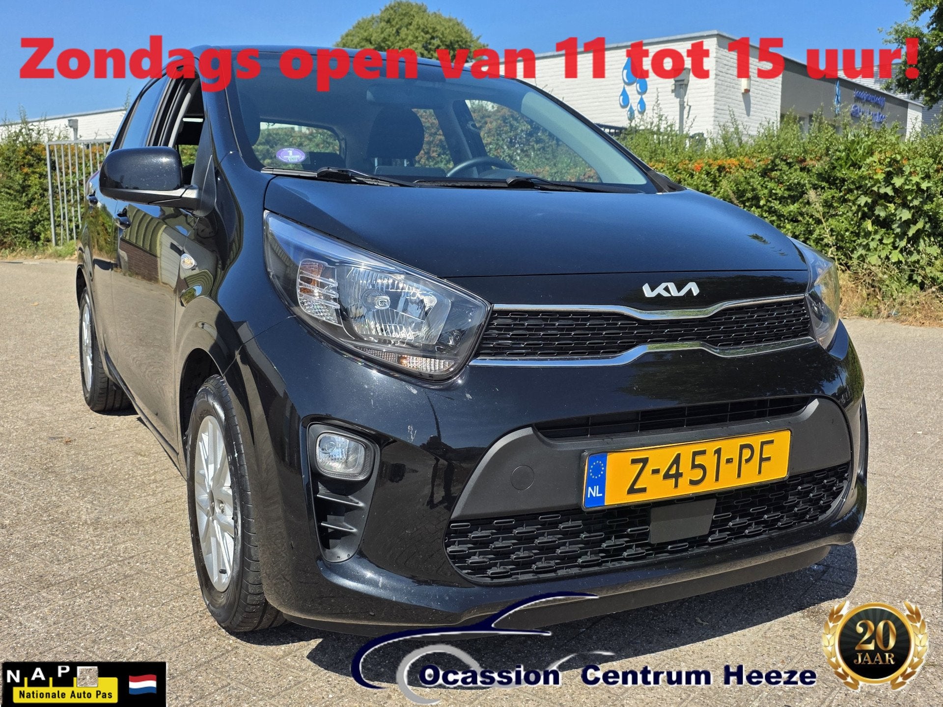 Kia Picanto 1.0 DPi DynamicLine! Camera! Carplay! Lm Velgen!, Voorwielaandrijving, Dealer onderhouden, Stof, Gebruikt