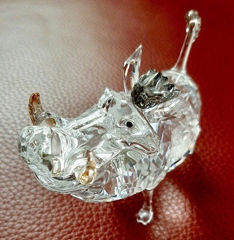 Swarovski Pumba van de leeuwenkoning Disney Zonder doos, Verzamelen, Ophalen of Verzenden, Zo goed als nieuw, Figuurtje