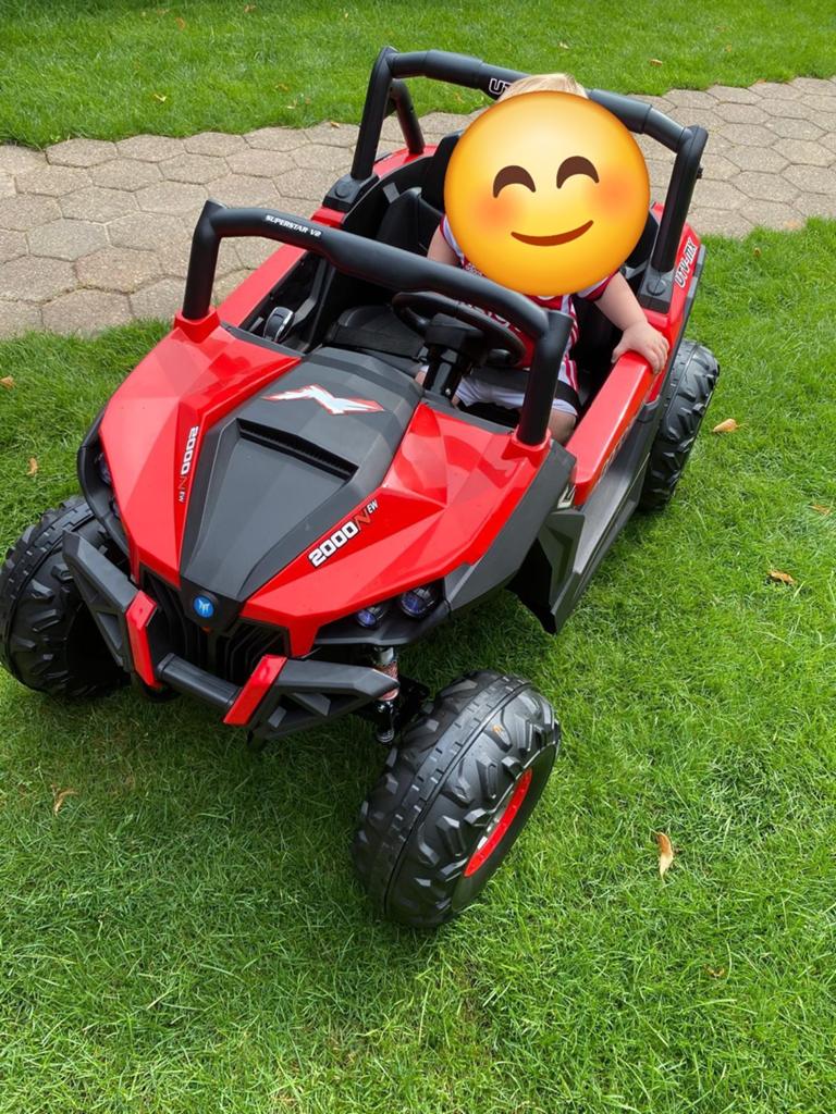 Elektrische kinderauto UTV-MX rood, Kinderen en Baby's, Speelgoed | Buiten | Voertuigen en Loopfietsen, Ophalen, Zo goed als nieuw