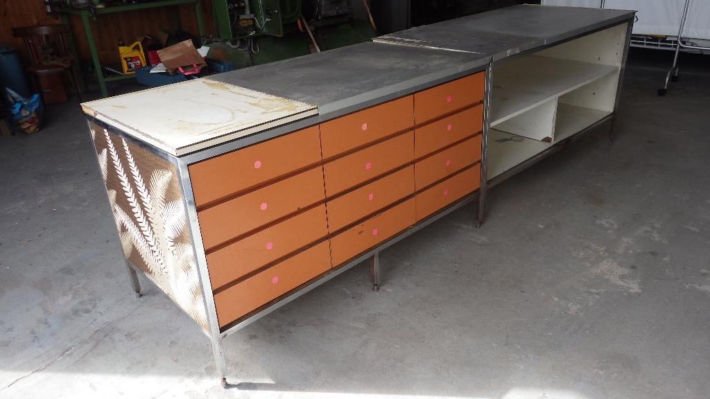 *Toonbank * Jaren 70 vintage industrieel, Ophalen, Overige typen