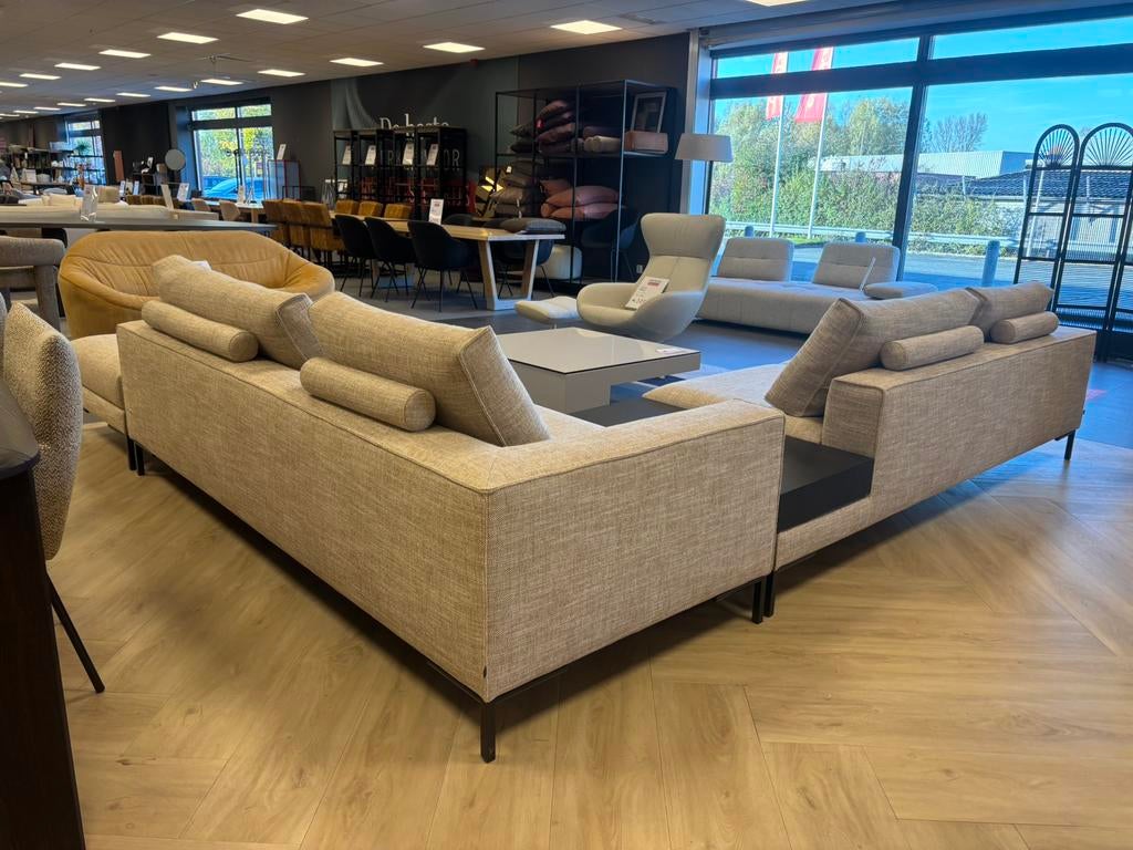 Design On stock Aikon Lounge modulaire hoekbank stof Balmore, Huis en Inrichting, 125 cm of meer, Info@micheldethouars.nl, Design on stock