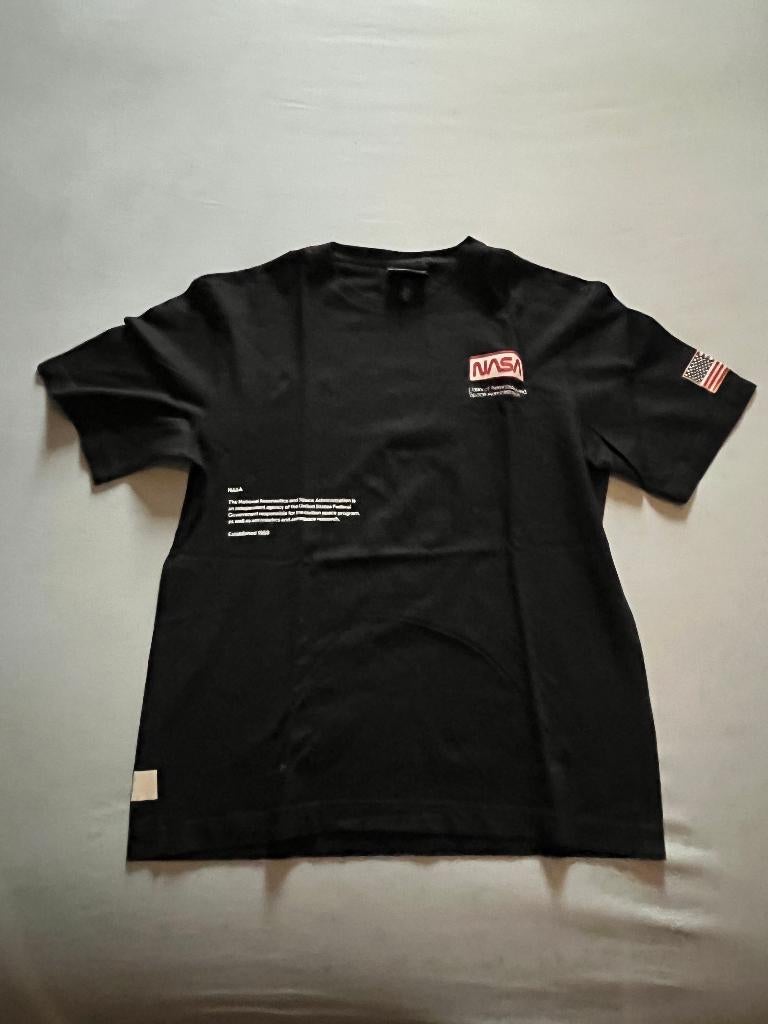 H&M Nasa zwart shirt XS, Verzenden, Zwart, Zo goed als nieuw, H&M