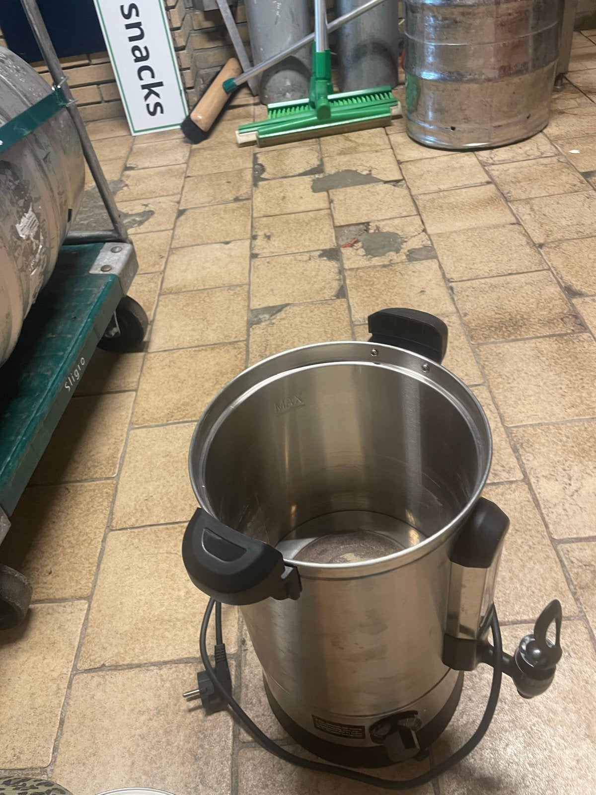 Grote RVS Waterkoker / Waterfles Koker - 6 Liter, 2 liter of meer, Ophalen of Verzenden, Zo goed als nieuw, Rvs