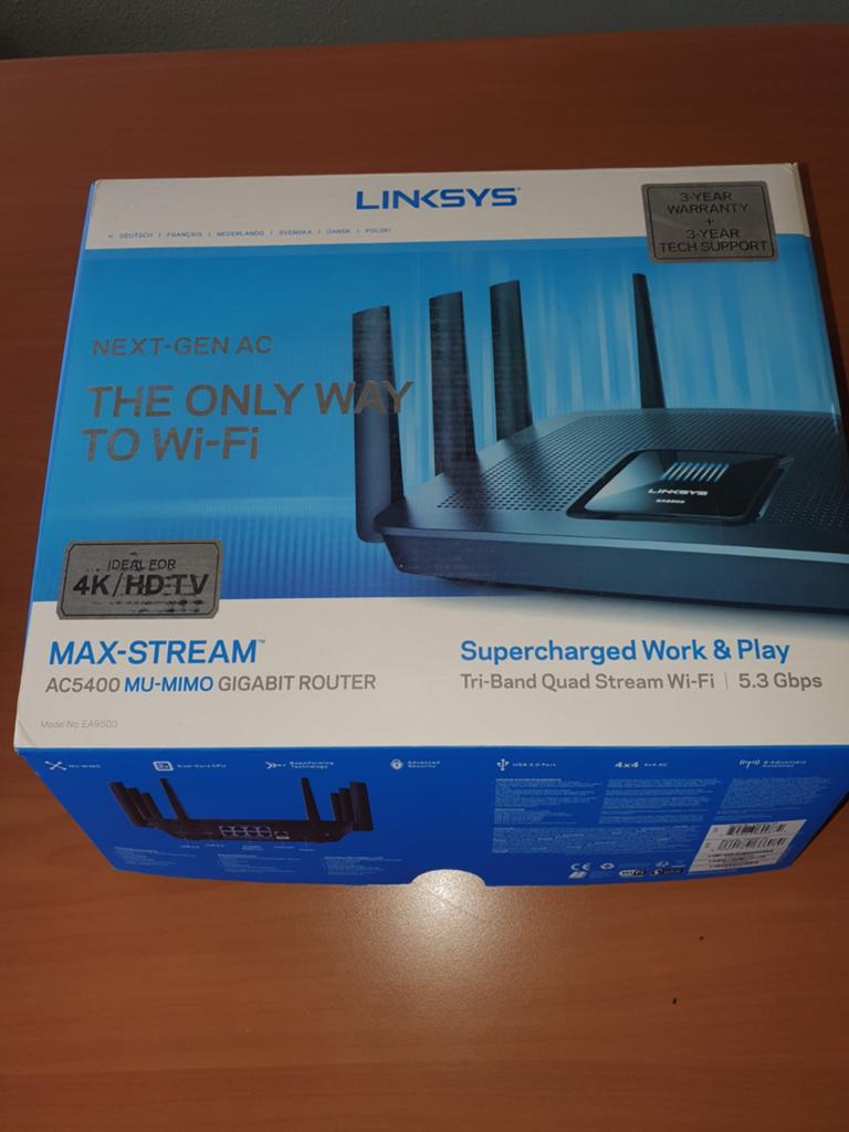 Linksys AC 5400 MU-NIMO GIGABIT ROUTER, Ophalen, Nieuw