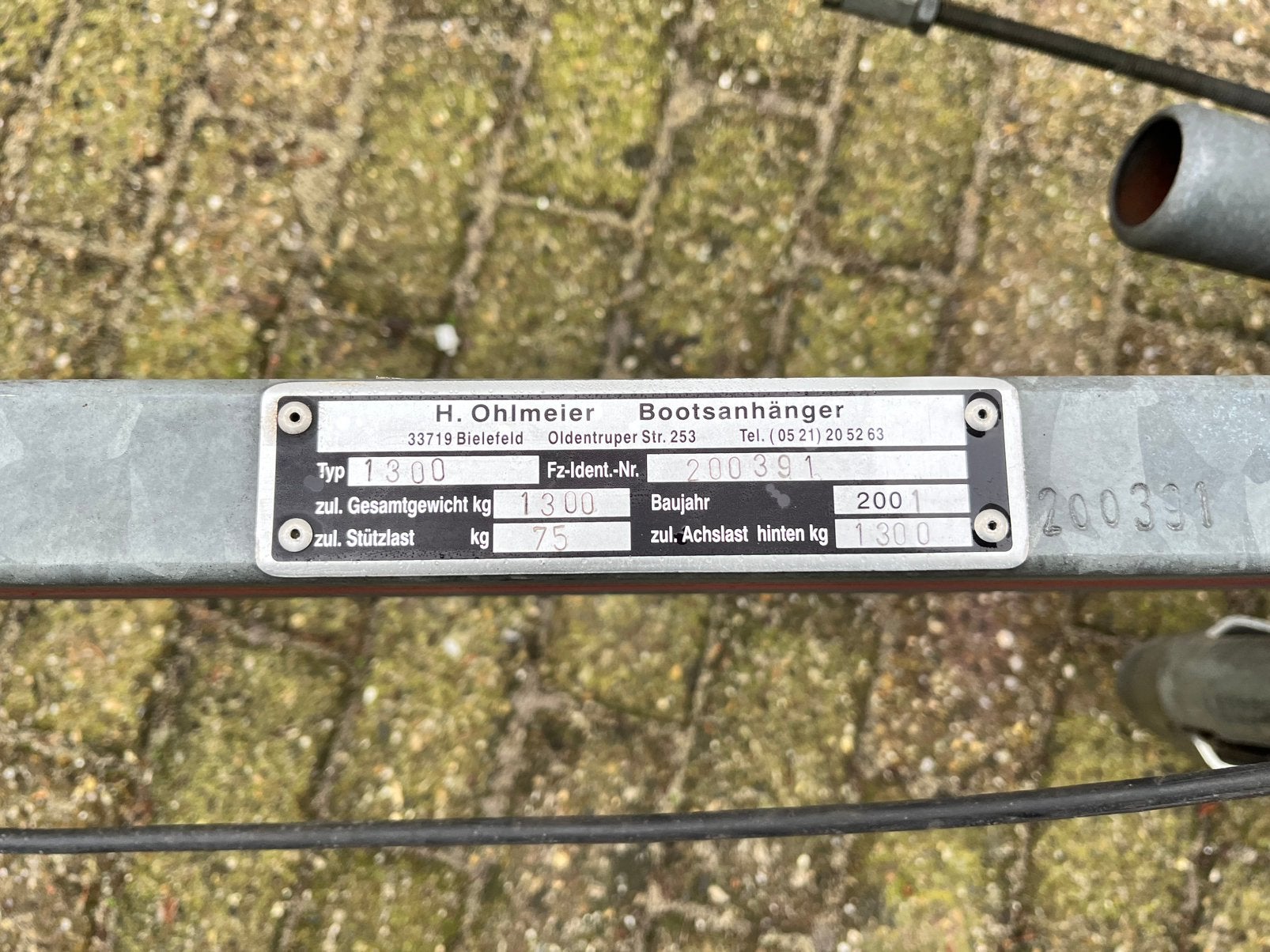 Ohlmeier trailer 1350kg.  Geen kenteken! Stallings trailer, Watersport en Boten, Boottrailers, Ophalen, Minder dan 1500 kg, Gebruikt