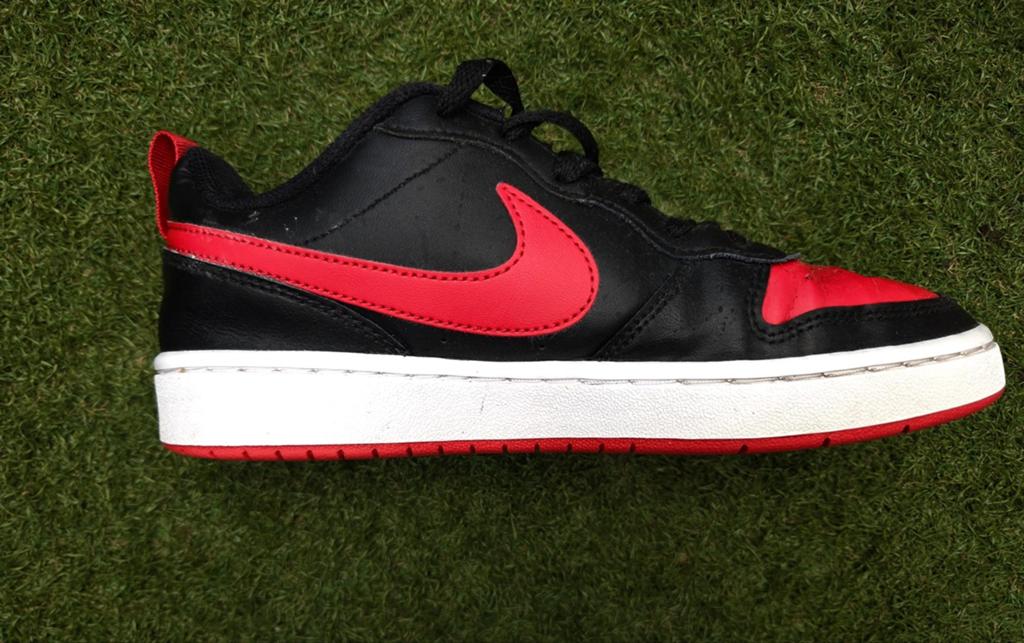 Nike Court Borough Low 2 sneakers - Zwart/Rood - Maat 38.5, Zwart, Nike, Ophalen of Verzenden, Sneakers of Gympen