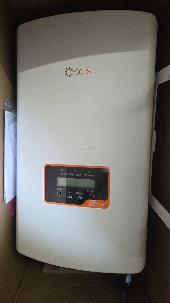 Solis S5 4kW 3-Fase+ 2x dongle (WiFi+LAN), Ophalen of Verzenden, Zo goed als nieuw, Overige typen, 200 wattpiek of meer