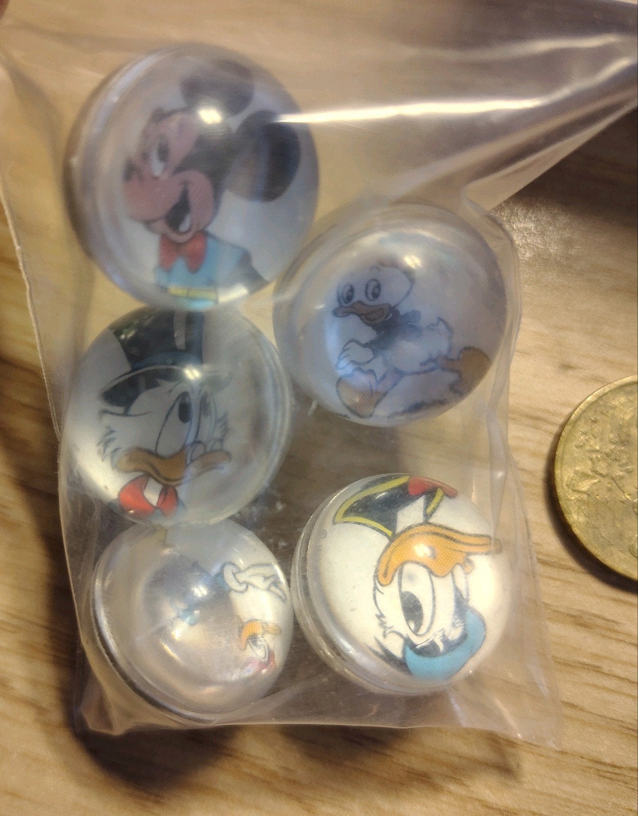 5x Disney Knikker, Verzamelen, Disney, Ophalen of Verzenden, Overige figuren, Gebruikt, Overige typen