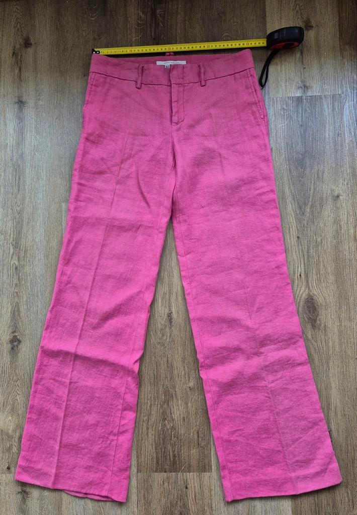 Zara roze linnen broek maat 40, Maat 38/40 (M), Ophalen of Verzenden, Zo goed als nieuw, Roze