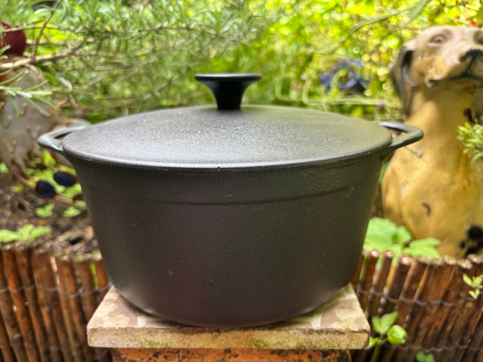 Le Creuset/Cousances gietijzeren braadpan 20 cm, Gebruikt, Le Creuset, Ophalen of Verzenden, Braadpan