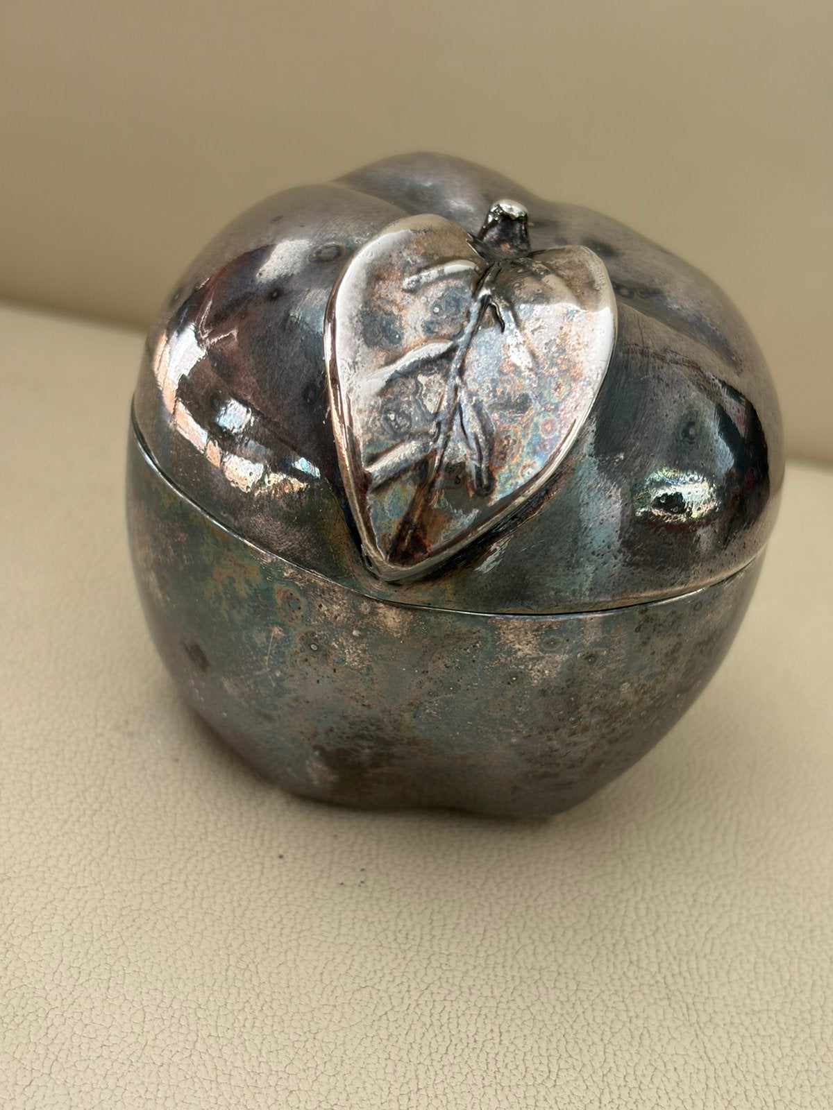 Zeldzame zilver appel (dekselpotje)925 St A. Klein Jeruzalem, Antiek en Kunst, Ophalen of Verzenden, Zilver