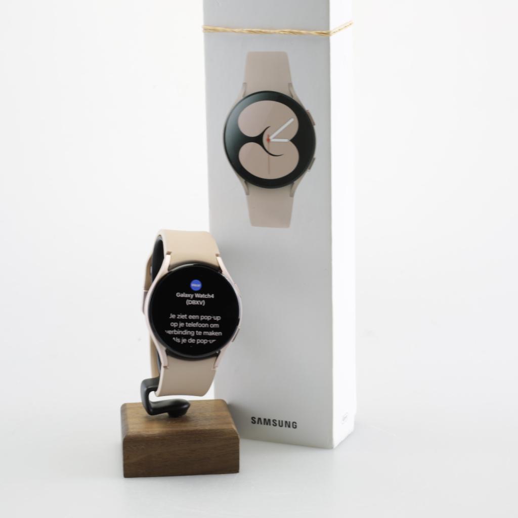 Samsung Galaxy Watch4 40mm Pink Gold, Sieraden, Tassen en Uiterlijk, Smartwatches, Samsung, Zo goed als nieuw, Support@Samsung.com