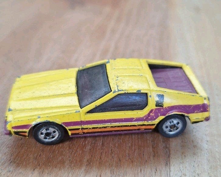 Hot Wheels DeLorean Turismo Yello Loose. 1979 - Geel Speelgo, Ophalen of Verzenden, Gebruikt, Auto