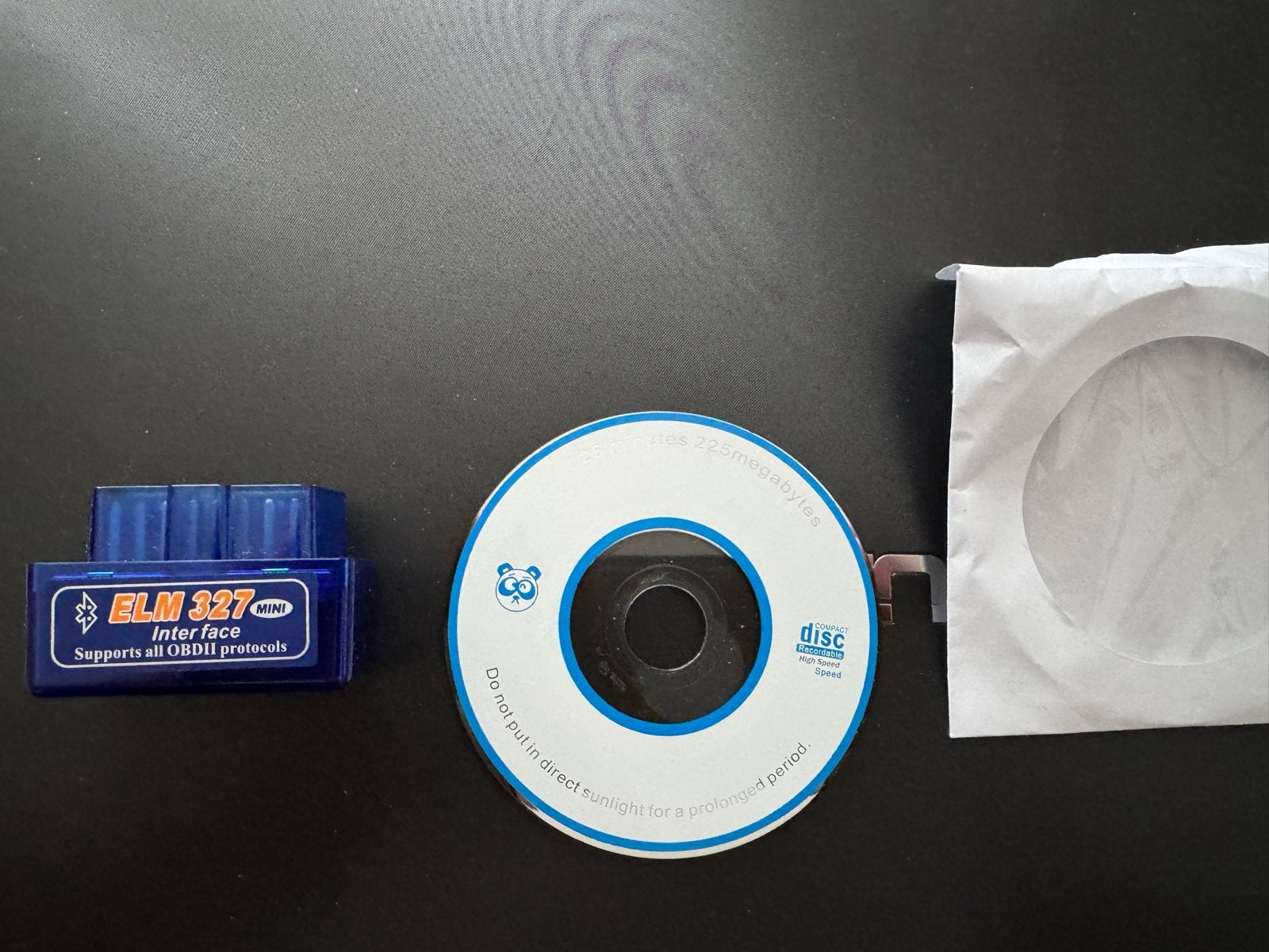 ELM 327 Mini OBD2 Interface met CD - Ondersteunt OBDII, Ophalen of Verzenden, Nieuw