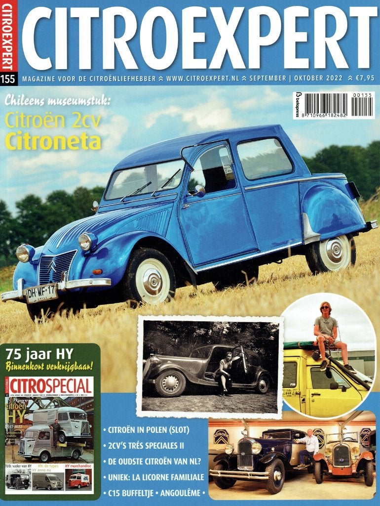 CitroExpert 2022 nr. 155 (o.a. Citroën 2CV Citroneta), Verzenden, Gelezen, Citroën