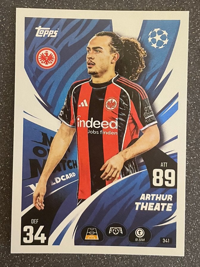 Topps MA 25/26   MotM WILDCARD   THEATE  EINTRACHT FRANKFURT, Verzenden, Zo goed als nieuw, Plaatje