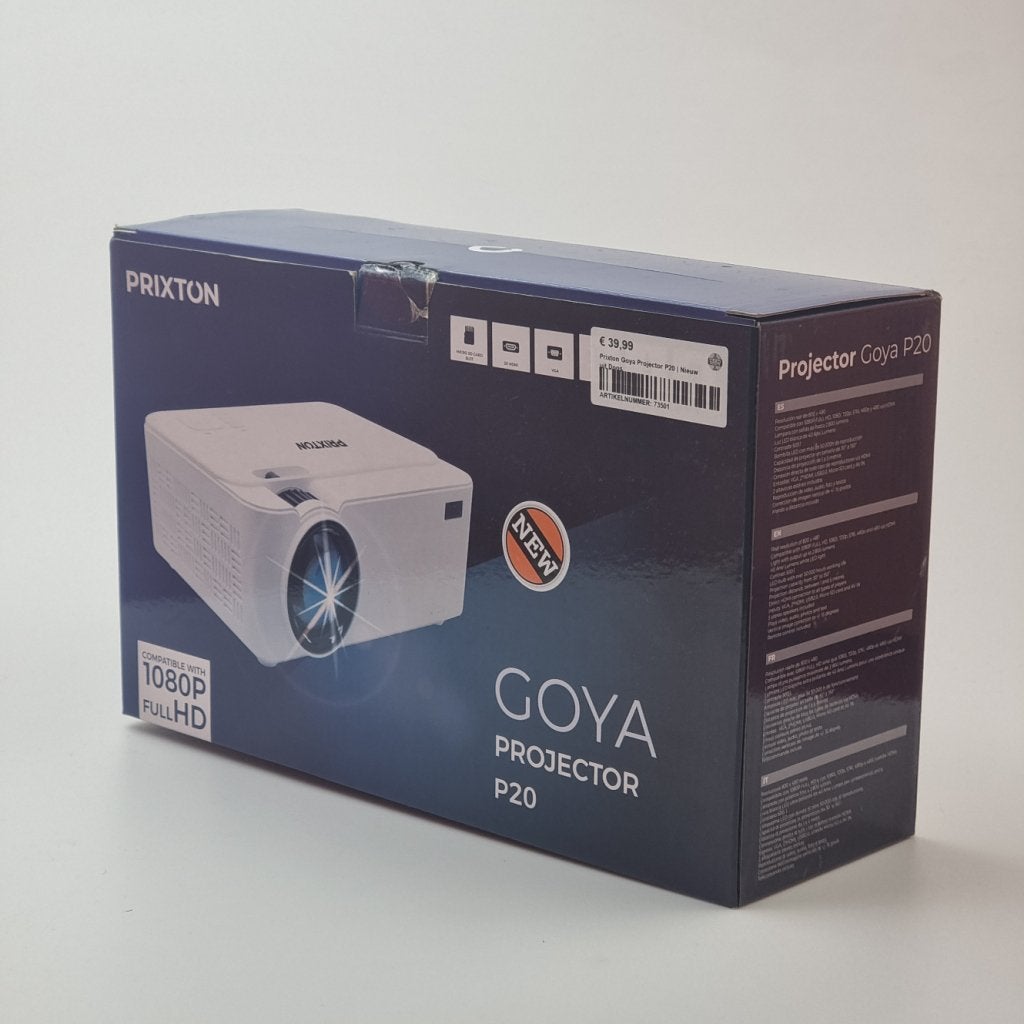 Prixton Goya Projector P20 | Nieuw in doos, Flex Ltd., Nieuw, https://flex.com/contact-us, Nobelstraat 10, 5807 GA Oostrum LB, Limburg, Nederland