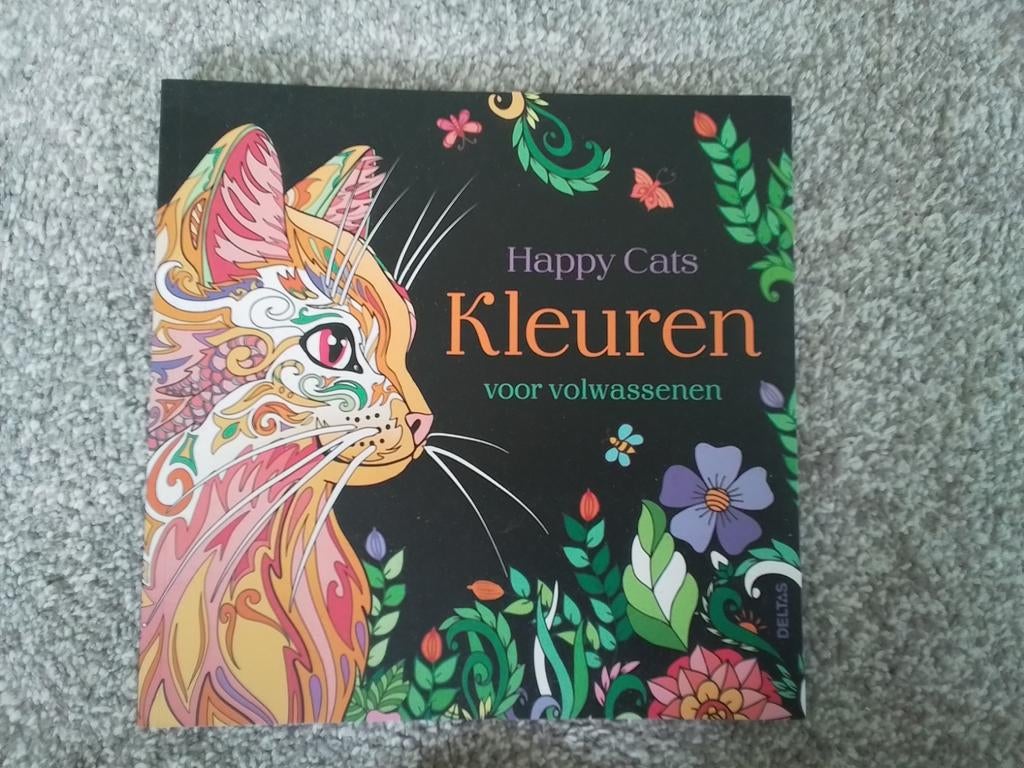 Nieuw Kleuren op nummer Happy Cats - Kleurboek volwassen, Ophalen of Verzenden, Nieuw, Tekenen en Schilderen, Onbekend