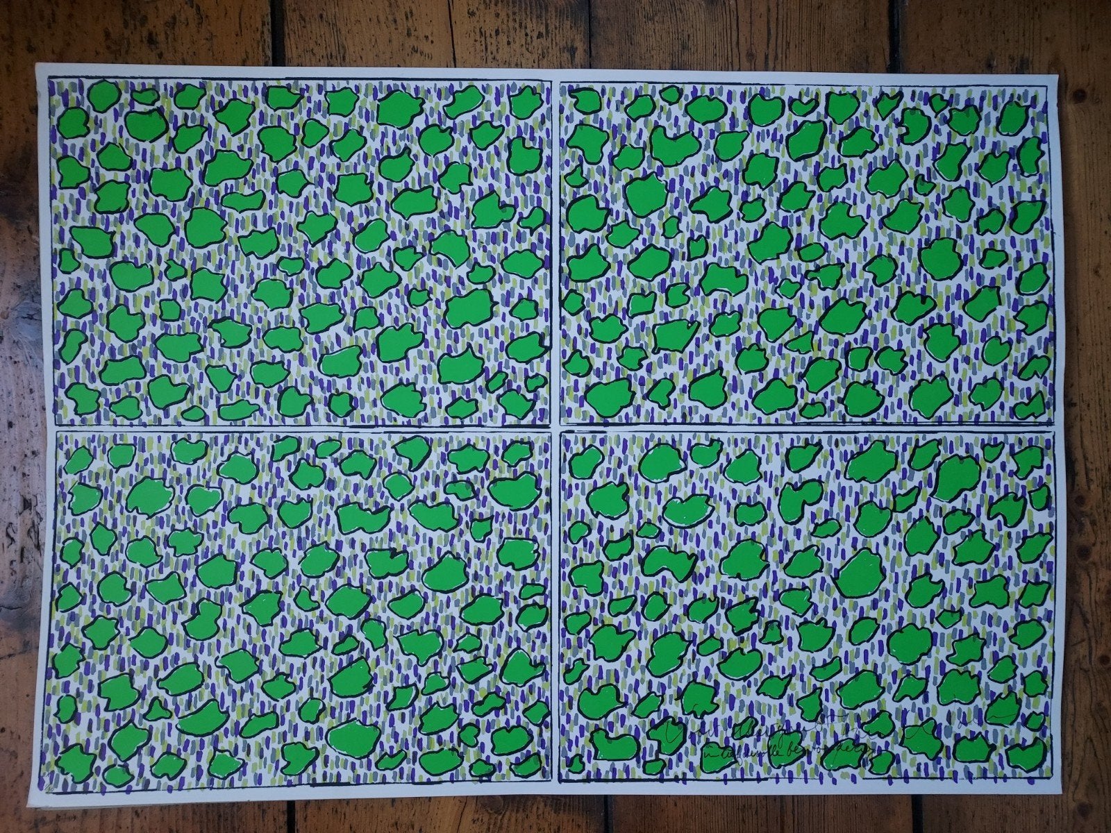 Jan Wolkers - zeefdruk Zomersneeuw E.A. 1/30, Gesigneerd, Lithografie, Abstract, Ophalen