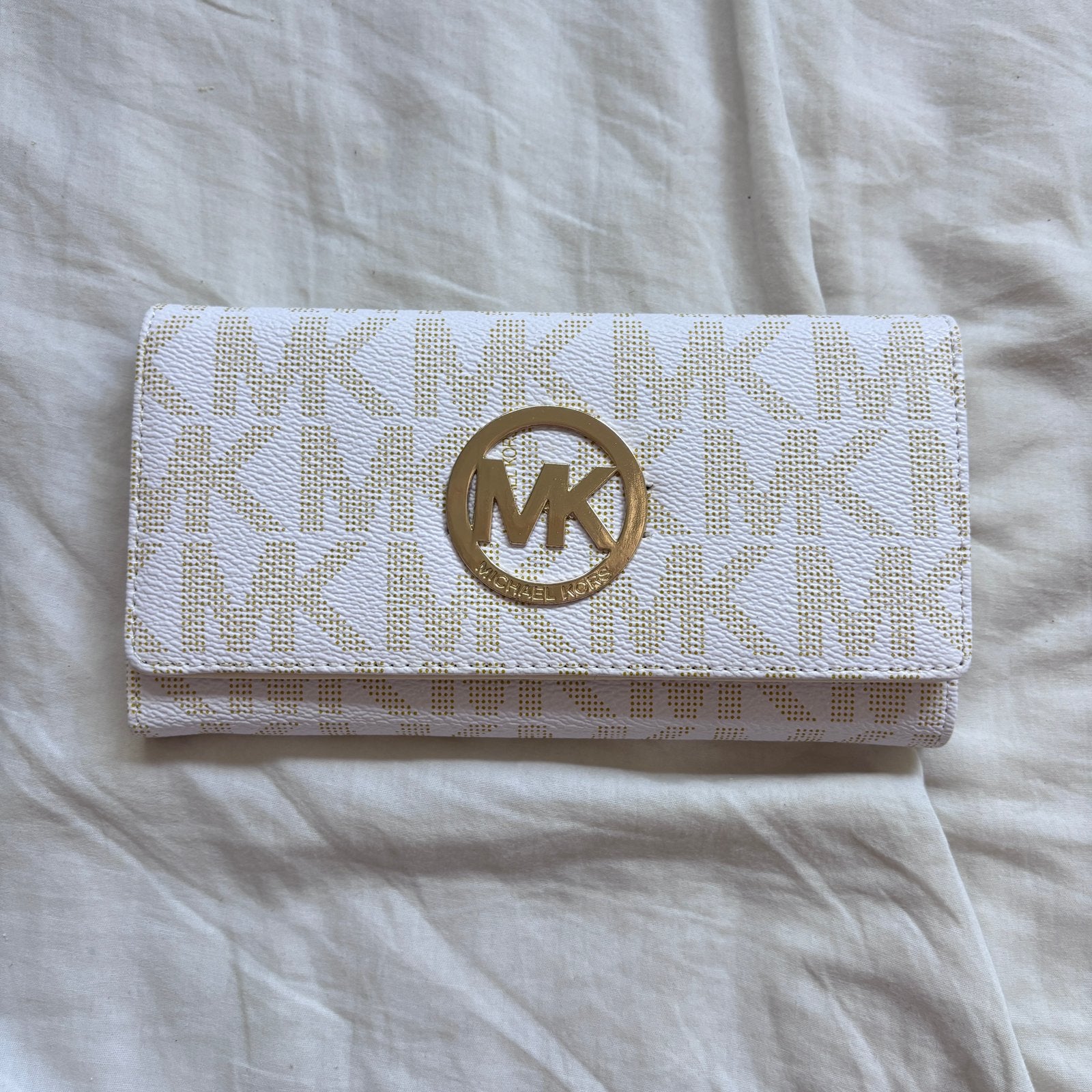 Michael Kors Fulton portemonnee 2013-2016, Ophalen of Verzenden, Zo goed als nieuw, Leer