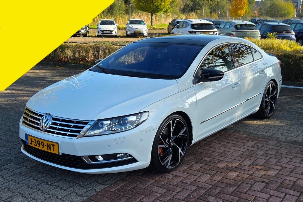 Volkswagen Passat CC 2.0TSI 210PK DSG-AUTOMAAT / PANO/ NAVI, Zwart, 4 cilinders, 1984 cc, Wit