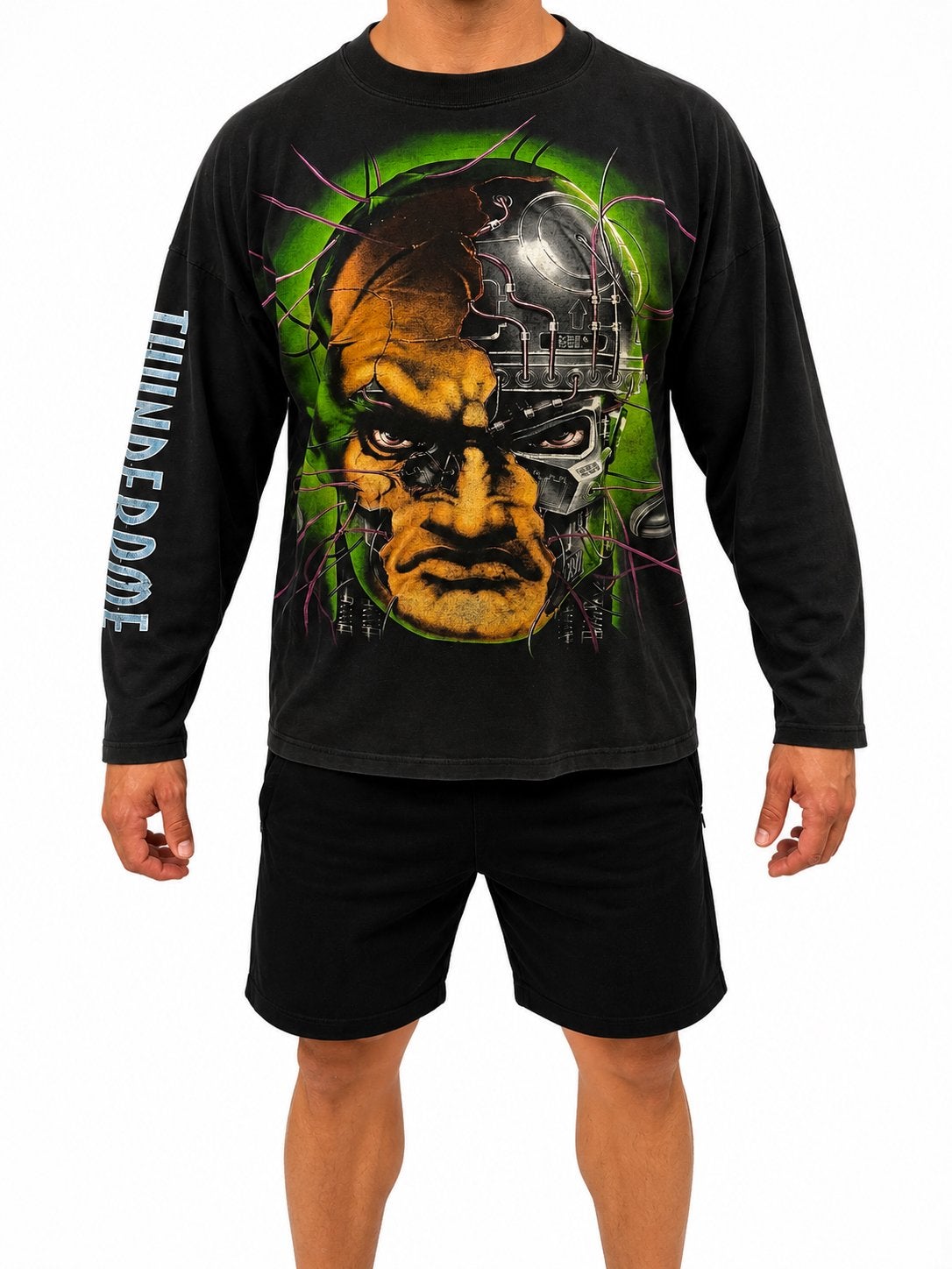 Thunderdome XVI: The Galactic Cyberdeath longsleeve, Kleding | Heren, T-shirts, Ophalen of Verzenden, Gedragen, Maat 56/58 (XL)