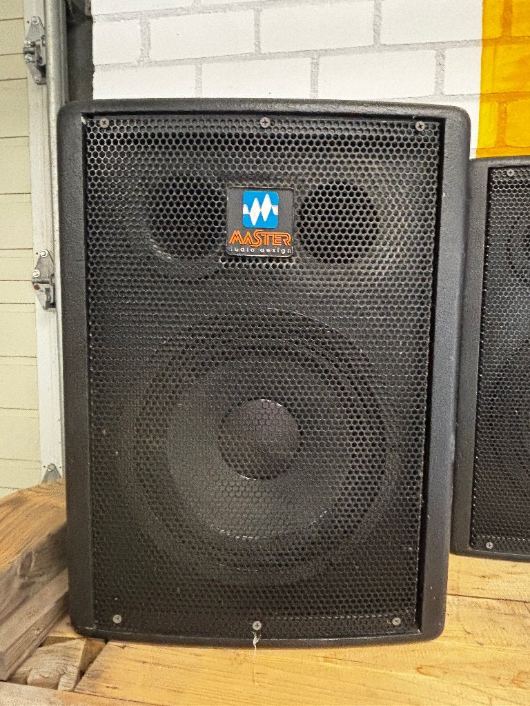 2x master audio ps10, Stereo speakers, Gebruikt, Ophalen, 150 watt of meer