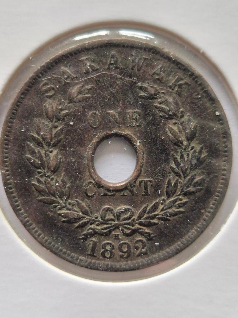 One cent Sarawak 1892, Verzenden, Zuidoost-Azië