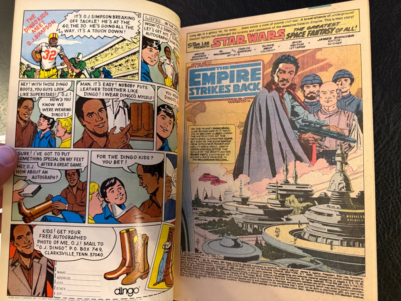 Star Wars Comic #43 1e Druk NM Marvel, Eén comic, Amerika, Ophalen of Verzenden, Zo goed als nieuw