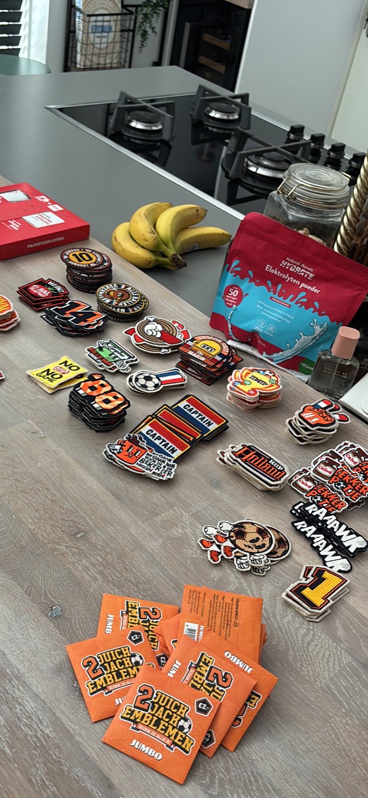 Jumbo juichjack strijk emblemen, alle soorten, Tickets en Kaartjes, Seizoenskaart, Eén persoon, Augustus