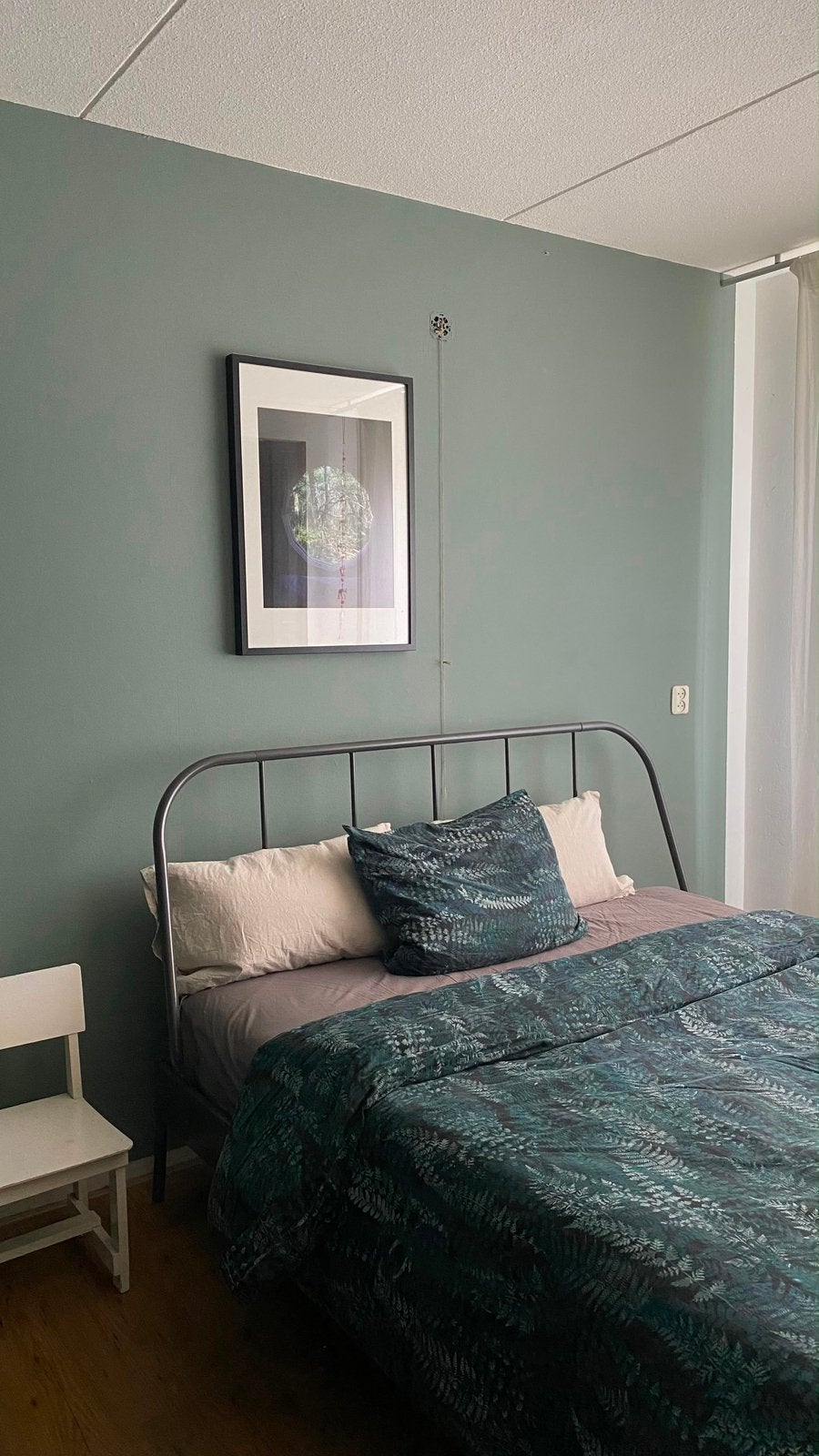 Tweepersoons bed IKEA 160x200, Huis en Inrichting, Ophalen, Tweepersoons, Zo goed als nieuw, Metaal