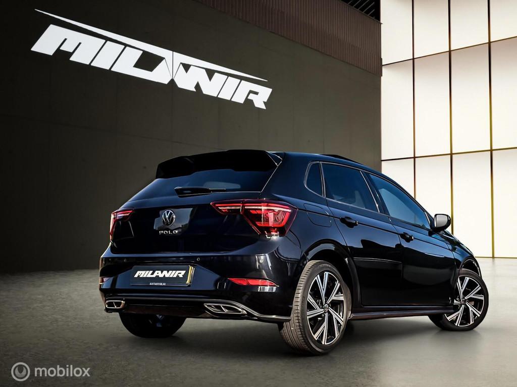 Volkswagen Polo 1.0 TSI R-Line |Pano |IQ |Sfeer |ACC |Camera, Gebruikt, 116 pk, Zwart, Bedrijf