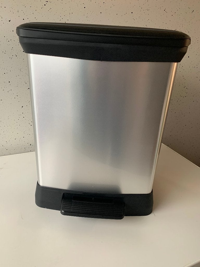 Curver Decobin Prullenbak - 30L - Metallic, Kunststof, Keter Benelux B.V., Verzenden, Nieuw