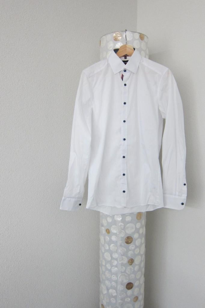 Olymp blouse overhemd 38 body fit wit, Halswijdte 38 (S) of kleiner, Wit, Zo goed als nieuw, Schipluidenlaan 20 5035KJ Tilburg