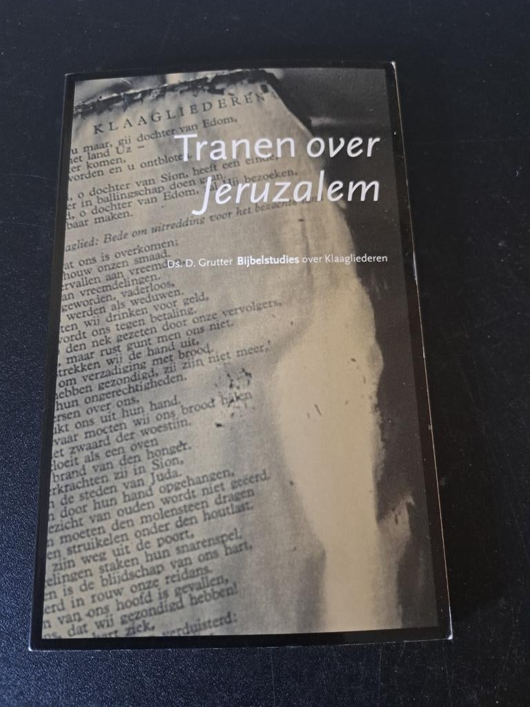 D. Grutter - Tranen over Jeruzalem, Ophalen of Verzenden, Zo goed als nieuw, D. Grutter
