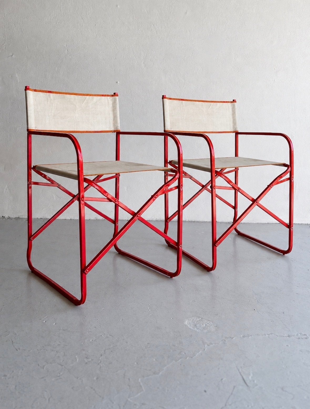 Vintage stoelen, Huis en Inrichting, Ophalen, Gebruikt, Twee, Metaal