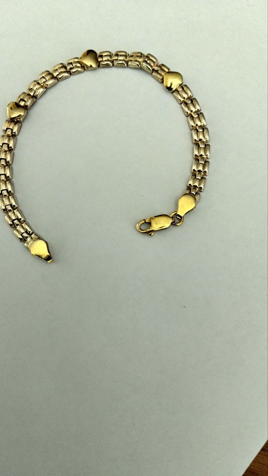 gouden zilveren armband gemerkt zie foto,s, Ophalen of Verzenden, Zo goed als nieuw, Goud, Goud