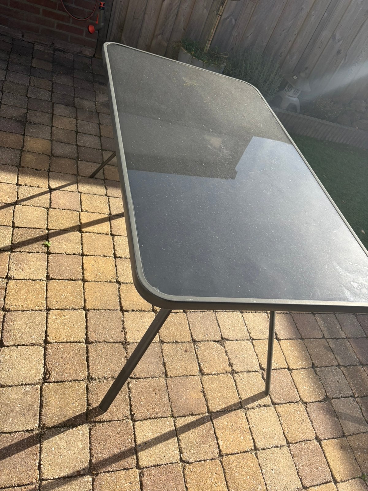 Tuintafel gratis, Ophalen, Gebruikt, Rechthoekig