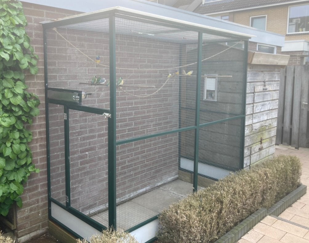 Aluminium Volière te koop!!!, Dieren en Toebehoren, Ophalen, Gebruikt, Aluminium, Volière