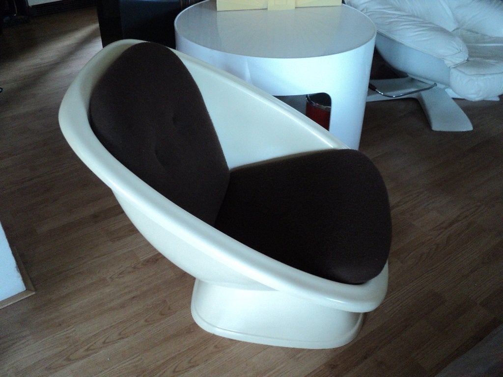 space age design fauteuil kuipstoel jaren 70 vintage retro, Ophalen, Gebruikt, Kunststof, ?