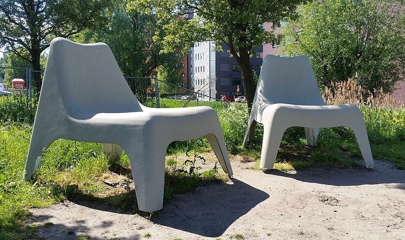 2 IKEA Vago tuinstoel, Tuin en Terras, Ophalen, Gebruikt, Kunststof