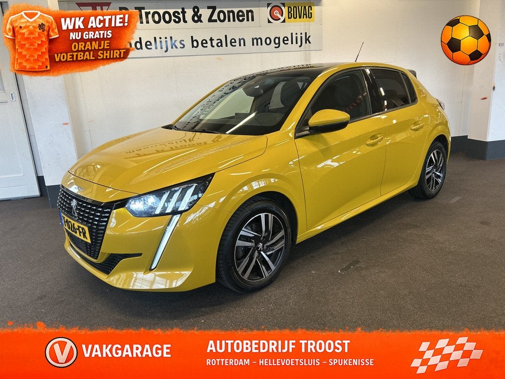 Peugeot 208 1.2 PureTech GT-Line Automaat | Panoramadak | 3D, Auto's, 101 pk, Gebruikt, Met garantie (alle), Geel