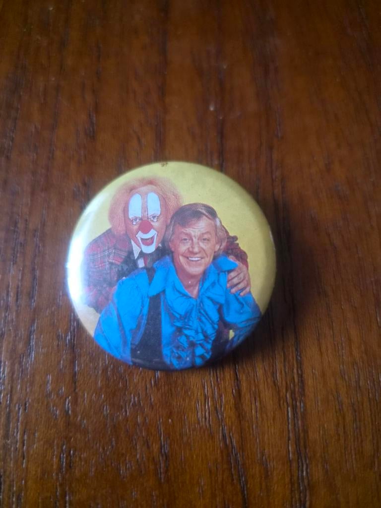 Vintage Button Bassie en Adriaan, Verzamelen, Ophalen of Verzenden, Gebruikt, Figuurtje, Button