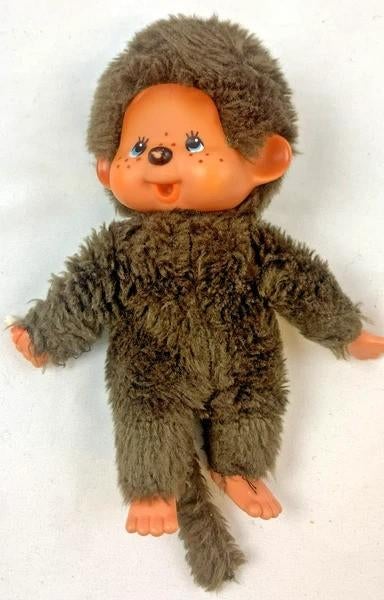 Sekiguchi Monchhichi knuffel Vintage 1974 Blauwe Ogen 20cm