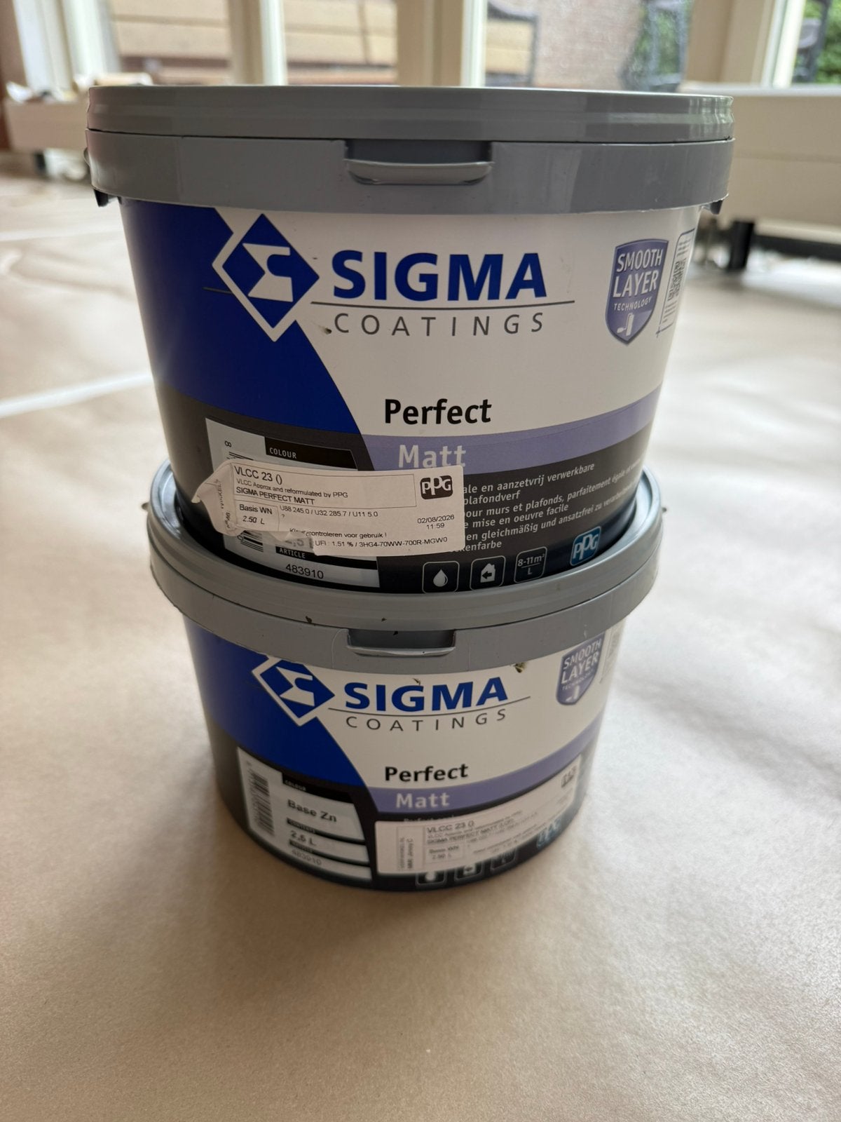 Sigma perfect matt circa 3,5 liter, Ophalen, Zo goed als nieuw, Groen