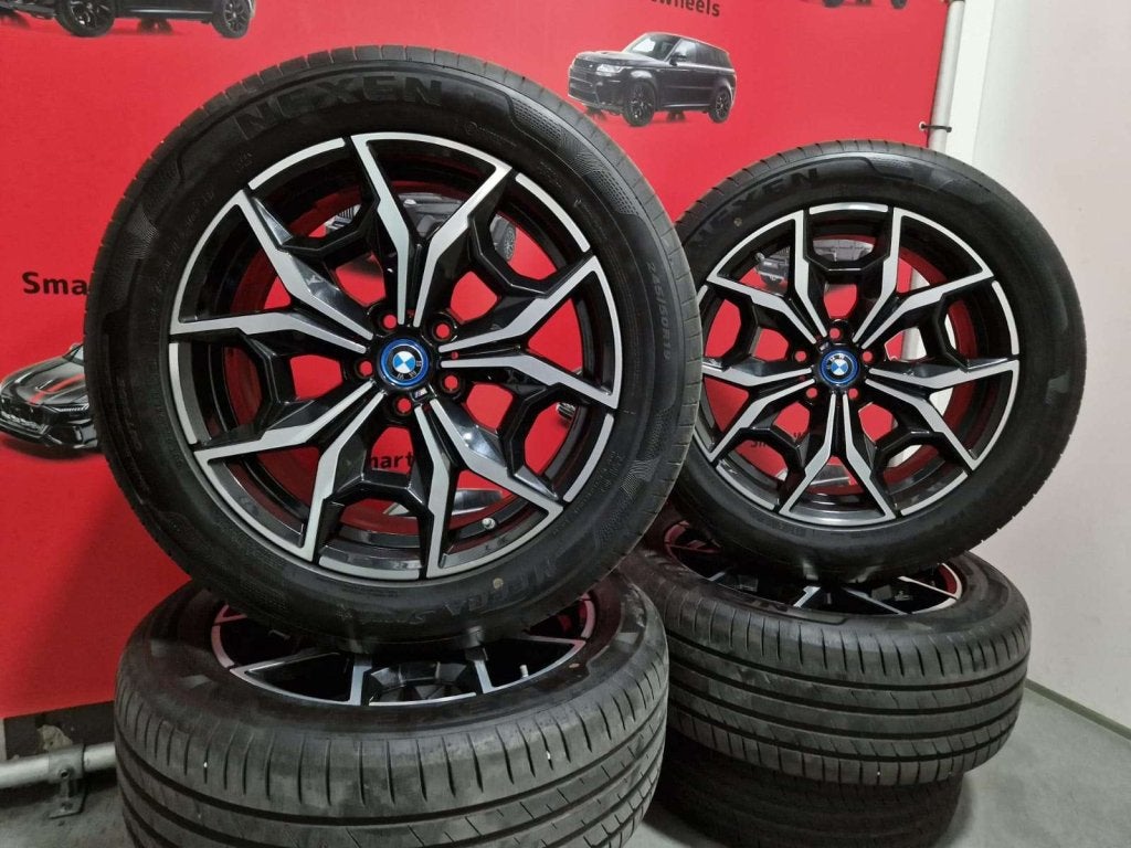19 inch ORIGINEEL BMW 887 M X3 X5 G02 G08 IX3 VELGEN BANDEN, Auto-onderdelen, Banden en Velgen, Banden en Velgen, 19 inch, 245 mm